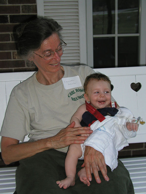 Mom with her new grandson Todd.