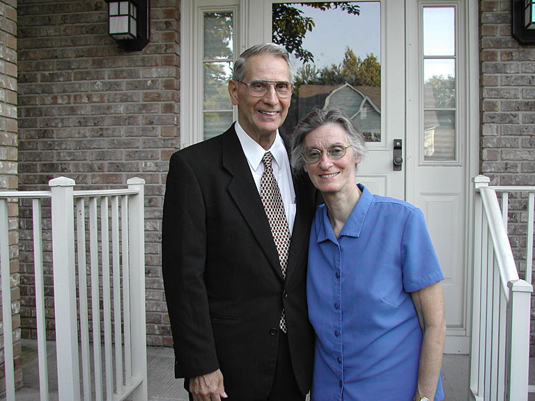 Mom and Dad in their Sunday best.