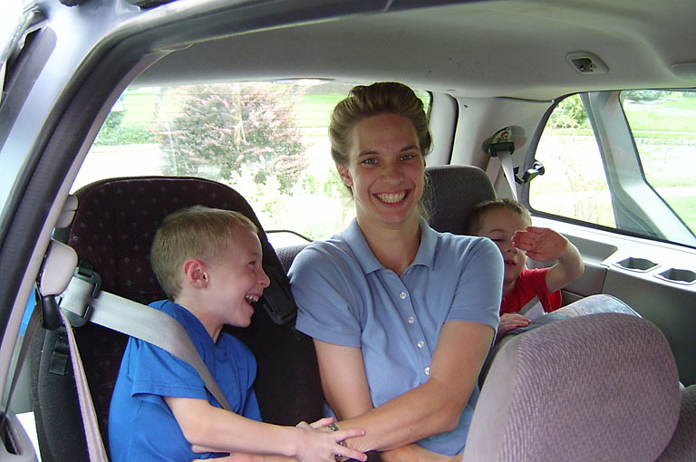Heading to NYC and Laurie tickles Joel and Todd.