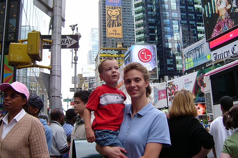 Todd and Laurie in Times Square.