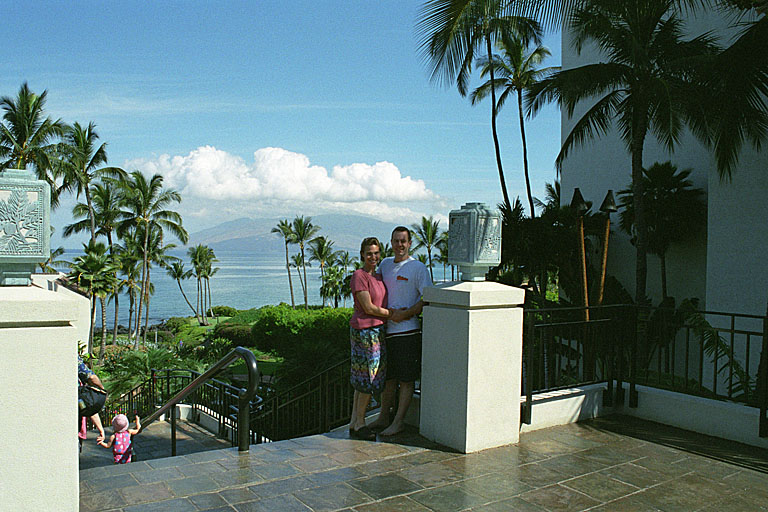 Chad and Laurie taking it easy.