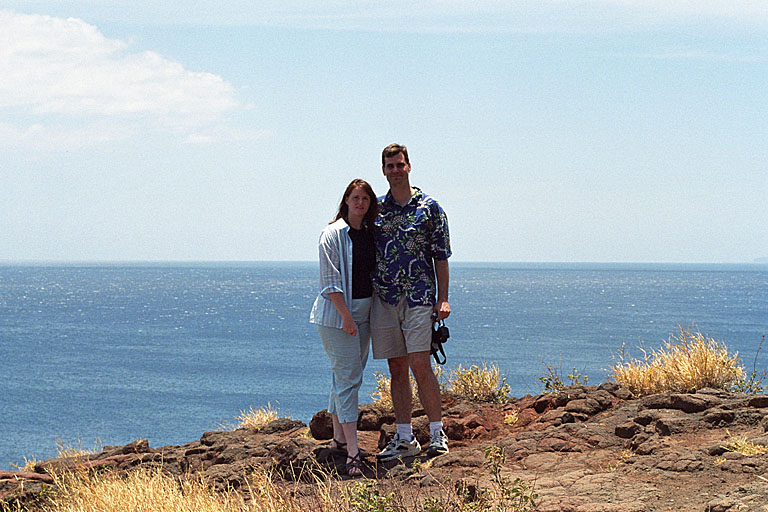 Tammy and Craig at the site.  Better pose.