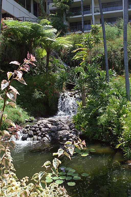Again, the water falls.