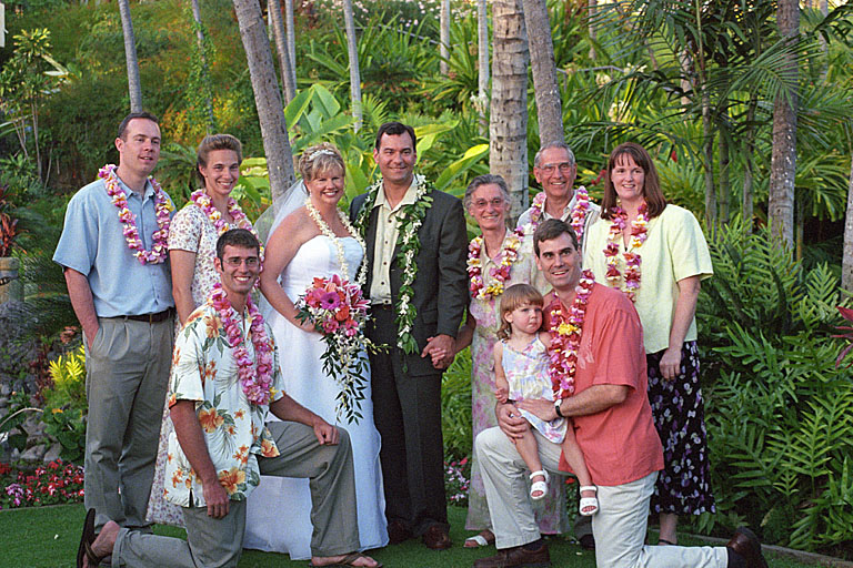 Shafer Family portrait, Hawaiian style.
