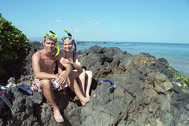 Dan and Laurie after snorkeling.  I'm pretty partial to my big sis.