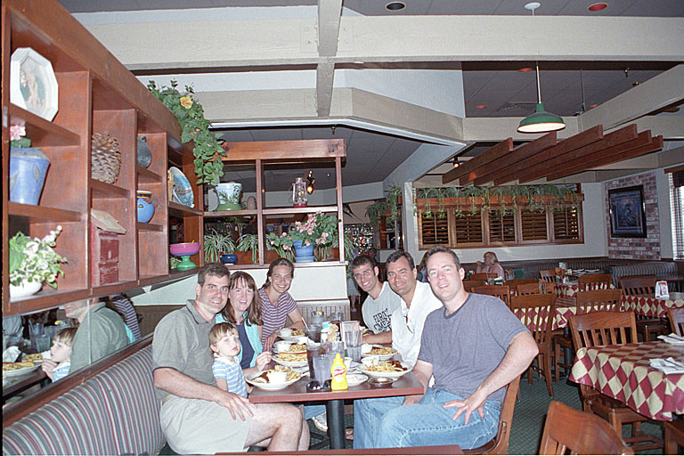 The Kids enjoying some barbecue before heading home.