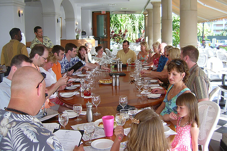 The grooms dinner at Longhi's.  The food was excellent.