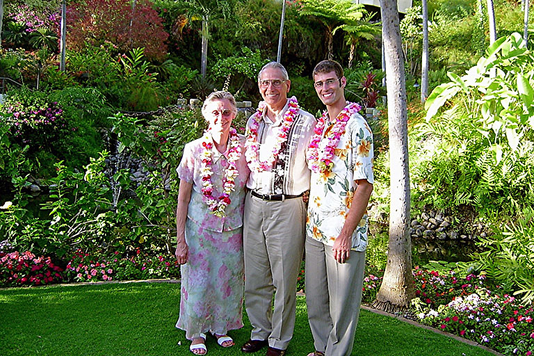 Mom, Dad, and I (Dan) after the wedding.