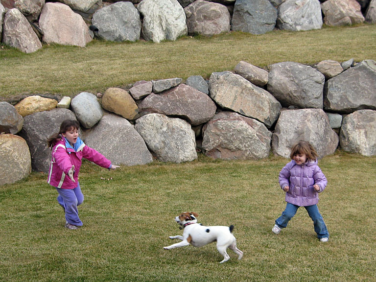 Madeline and Sarah chase after Taylor.