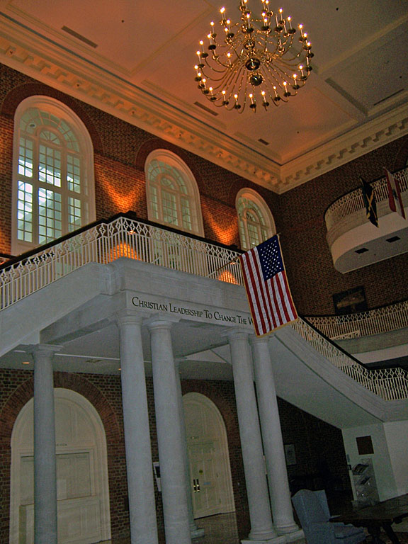 The inside of the library.