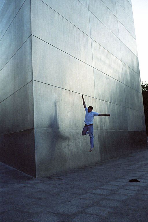 Tyler showing off his mad hops.