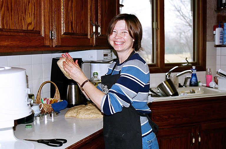 April makes some wonderful home-made bread.