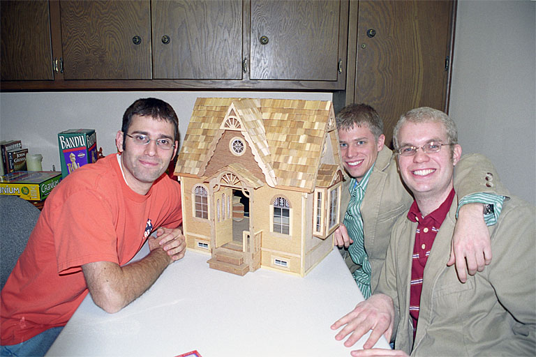 Dan, Jeremy, and Kelby finish up the year by playing with a doll house.