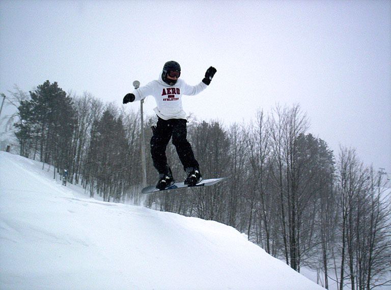 Joel Stickling shows his control and prowess in the air.