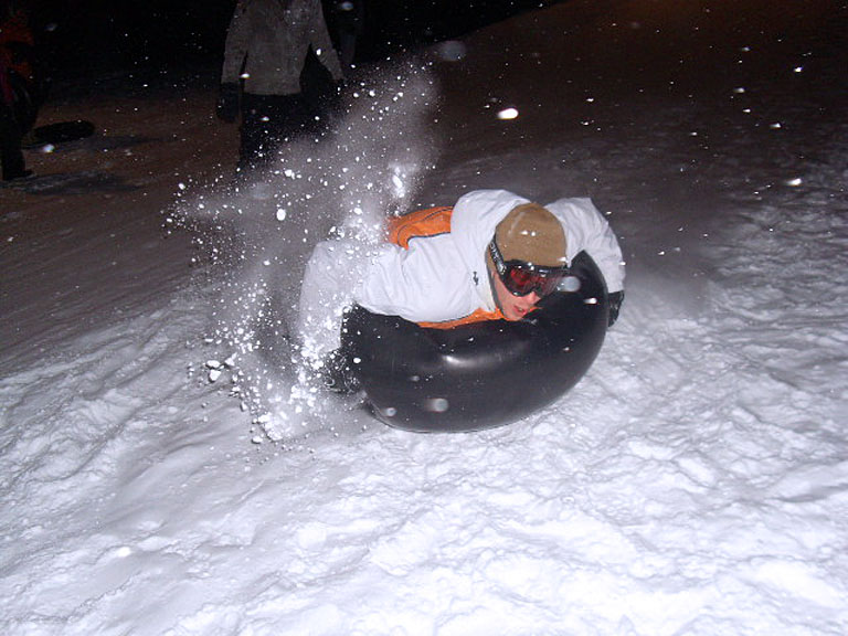 Tyler Stieglitz gets minimal air time on the tube.