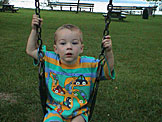 Todd found the swingset, this place isn't half bad.