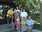 The Schafer Family had a wonderful time on beautiful Lake Geneva in Wisconsin.  A friend of ours let us use their cabin situated on a private beach area, so it was nice a peaceful.  We played lots of croquet, bumper pool, ping-pong, and board games, as well as swam, went fishing, and water skied.  Of course we had plenty of relaxation time to just talk and enjoy good food.