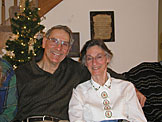 Mom and Dad show some holiday spirit.