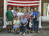The whole family got together at Chad and Laurie's house in Tremont for the first time.  Besides just being together, we picked apples and made applesauce.  After a few days in Tremont the family packed out bags and headed out to Taylor, MO for the traditional 4th of July reunion.  Since it was quite warm, we spent quite a bit of time in the lake.  Otherwise it was sports as usual, or sitting, eating and enjoying each others company.
