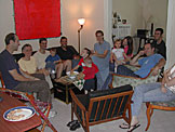 At cousin Nelson Haerr's flat.