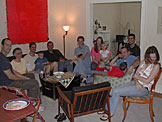 Visiting my cousin Nelson Haerr. Nelson, Mom, Craig, Joel, Alan, Laurie, Tammy, Seth, Sarah, Todd, Chad, Dan and Max.