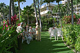 The wedding lawn.