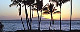 Hawaiian sunset pano.