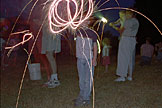 Joel goes crazy wild with a sparkler.  When you tell him to wave it around, he doesn't mess around.