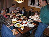 Mom, Dad, Madeline, Sarah, Craig, Michael, Tammy, Jodie, Alan and I enjoy a wonderful Thanksgiving and birthday dinner.