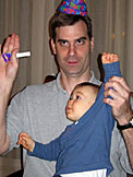 Two pieces of cake please says Craig and Michael.