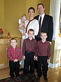 The Chad and Laurie Keever Family.  Seth, Joel, Todd, and Hope.