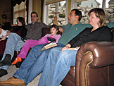 Tammy, Craig, Madeline, Alan, and Jodie sing "Silent Night."