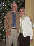 Dad and Mom, Grandpa and Grandma, Bruce and Lauretta...they like being called them all, and their new cardigans.
