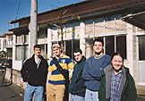 Dan, Joe, Josh, Makato, and Iako get ready to check out Tokyo.  The guys still look a little under jet-lag.