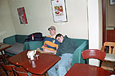Joel and Josh being odd at the cake bakery.