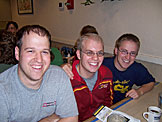 Nick, Kelby, and Abe wait for their massive breakfast.  Waiting seemed to be a thing we liked doing at IHOP.