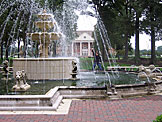 Erica at the fountain before her and Kirsten decide to test the law.