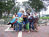 Kristi, Derrick, Katy, Abe, Kyann, Jon, Erica, Kirsten, Kyle, Dan, Beth, Nick, and Jeremy act like crazy Eddie.  Later reports conclude that the green water from the fountain caused the poor behavior.