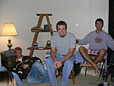 Jeremy, Adam and Dan wait for the games to begin.