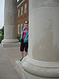 Profile view of Kristi and her sunglasses.