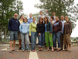 Kelby, Derrick, Katy, Abe, Kyann, Erica, Jon, Kirsten, Kyle, Dan, Beth, Nick, and Jeremy.  The fun times at the fountain begins.