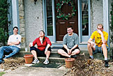 Watching Erica spit water.  Sam, Erica, Michael, Kelby