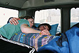 Friends are comfy.  Kristi, Kami.
