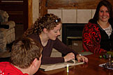 Before breakfast.  Michael, Kristi, Erica.