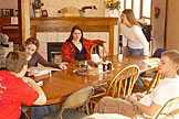 Before breakfast Friday, Kami is leaving because the conversation turned to submission, again.  Michael, Kristi, Erica, Kami, Jeremy