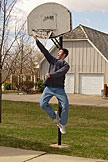 Dan dunking.
