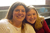 Lunch at Johnson County Community College.  Christy, Kami.