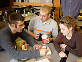 Dan, Kelby, and Kristi rehashing the binary lesson.