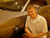 Jeremy and the Bond mobile.