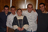 Christy with the fanboys.  Sam, Jeremy, Kelby, Dan